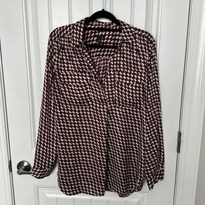 Ann Taylor Houndstooth Blouse